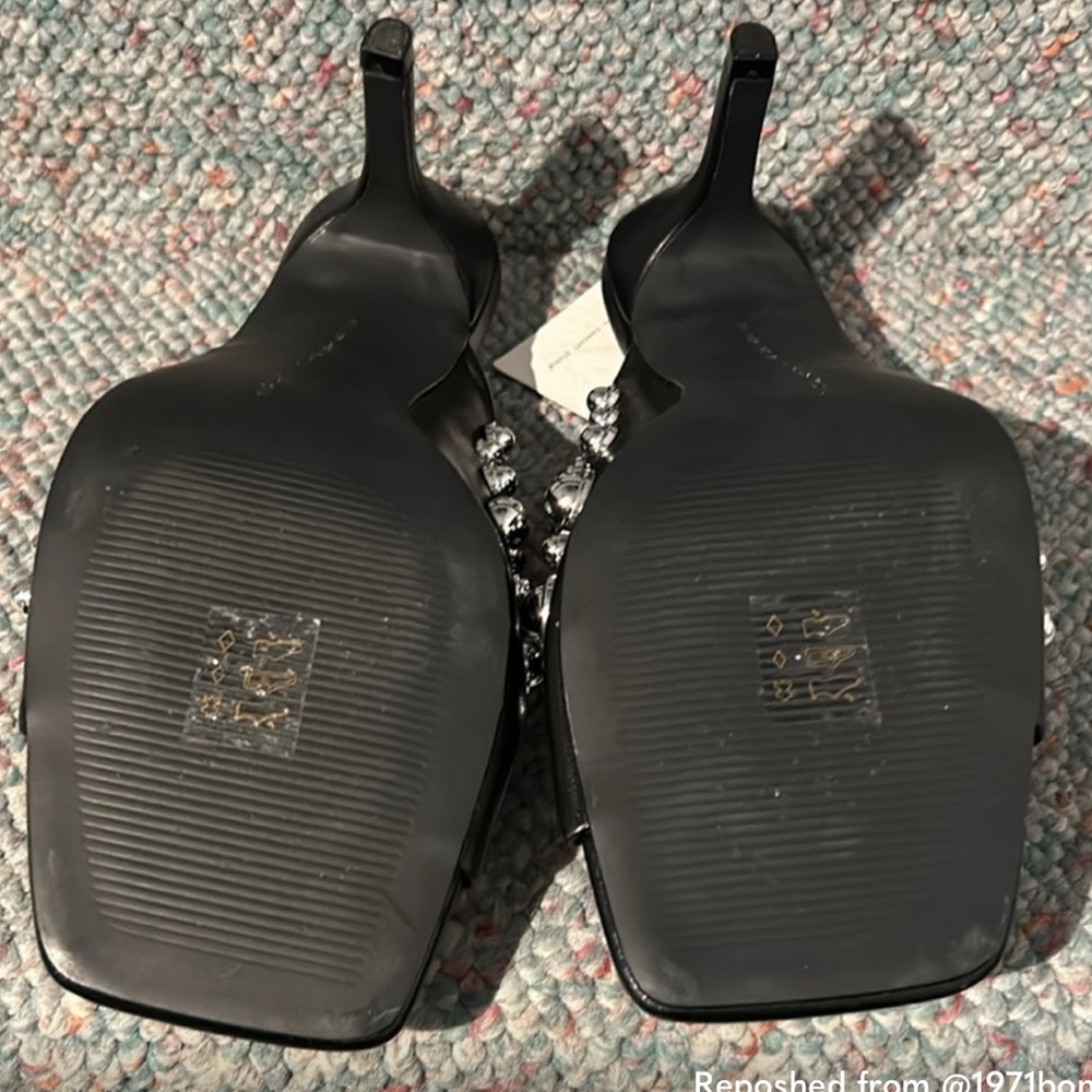 New Black Studded Mules - Picture 3 of 5